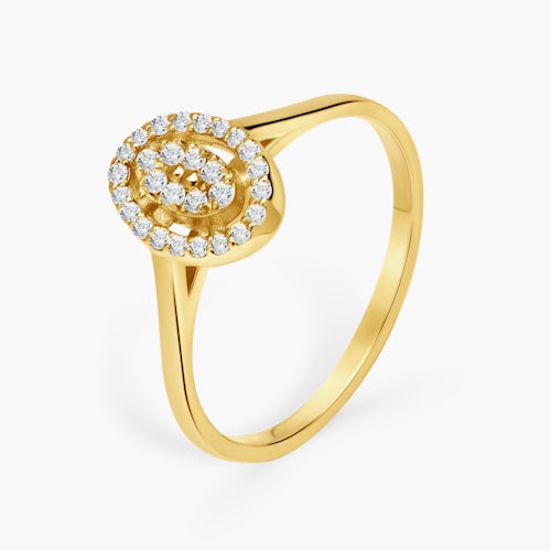 Pierścionek zaręczynowy SAVICKI: złoty, diament